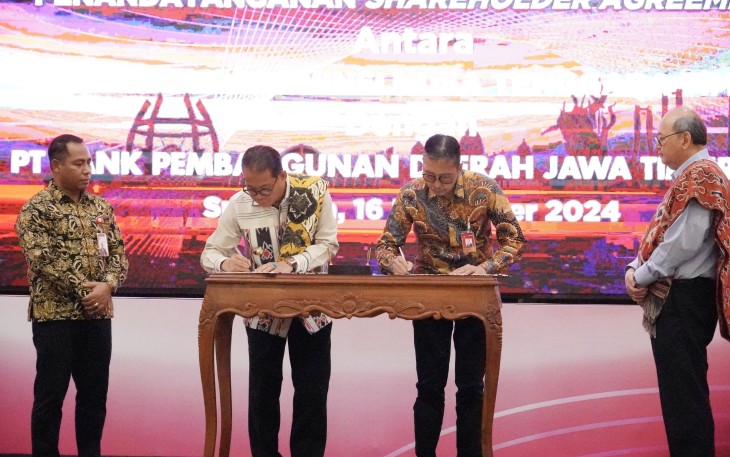 Bank Jatim dan Bank NTT Teken SHA