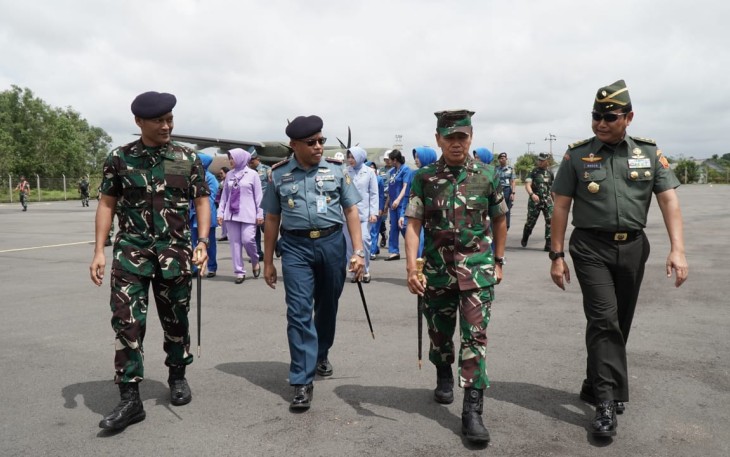Penyambutan Kedatangan Pangkogabwilhan l Usai Kunker
