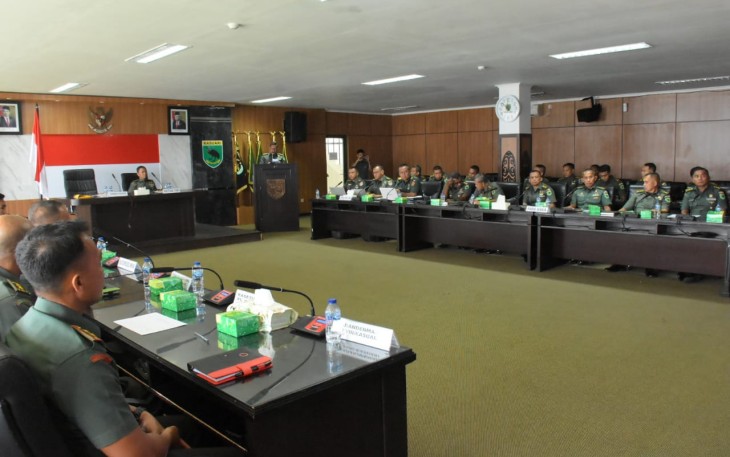 Kodam Kasuari Terima Tim Sosialisasi Peninjauan Implementasi Doktrin TNI AD 2024 