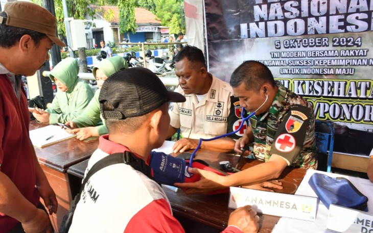Kodim 0802/Ponorogo Peringati HUT ke 79 TNI Tahun 2024