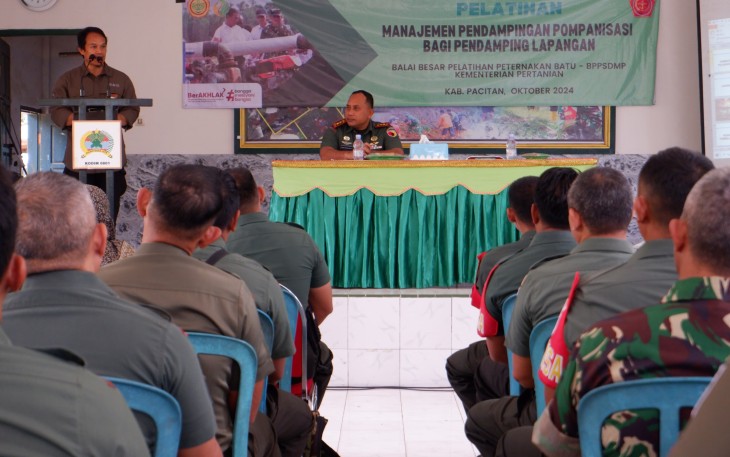 Kementan Gelar Pelatihan Pendampingan Manajemen Pompanisasi Bagi Babinsa Kodim 0801/Pacitan