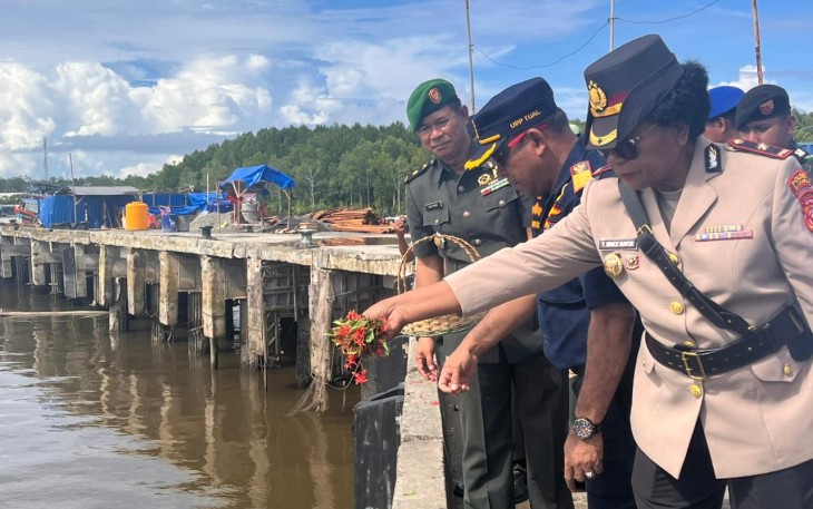 Kodim 1710/Mimika Gelar Upacara Ziarah Rombongan 