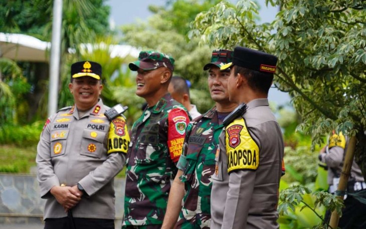  Danrem 064/MY Brigjen TNI Fierman Sjafirial Agustus selaku Dansatgas Pamwil Korem 064/MY