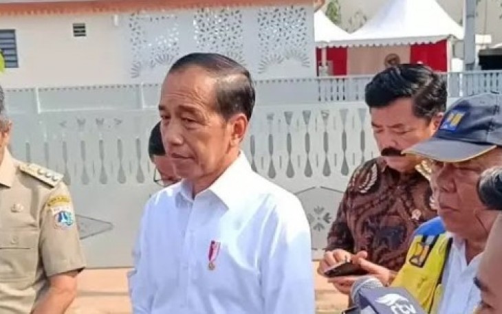 Presiden RI Ir H Joko Widodo saat di Bale Rame, Kabupaten Bandung, Jawa Barat, Sabtu (3/2/24) 