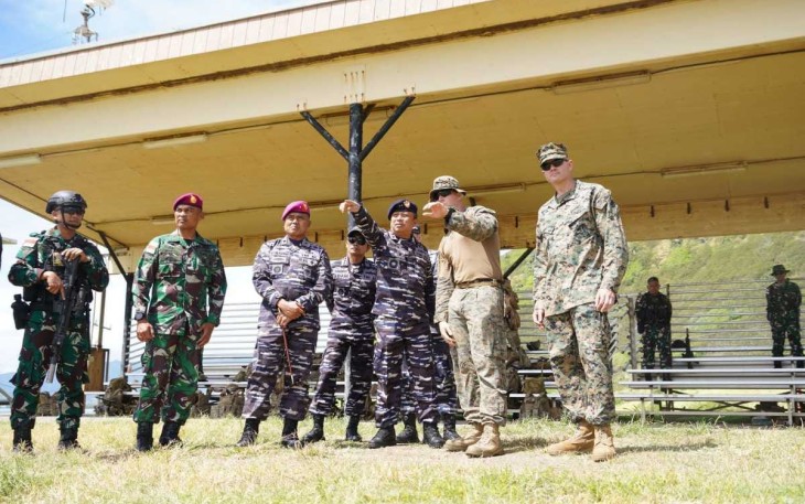 Pangkoarmada II saat Kunjungi UT Marinir dan Kopaska pada Latma Rimpac 2024