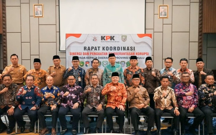 Bupati Gusnan Mulyadi Hadiri Rakor Penguatan Pemberantasan Korupsi 