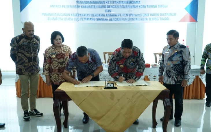 Pemkot Tebing Tinggi Jalin Kesepakatan Bersama Dengan Pemkab Karo dan PT PLN UP3 Pematang Siantar
