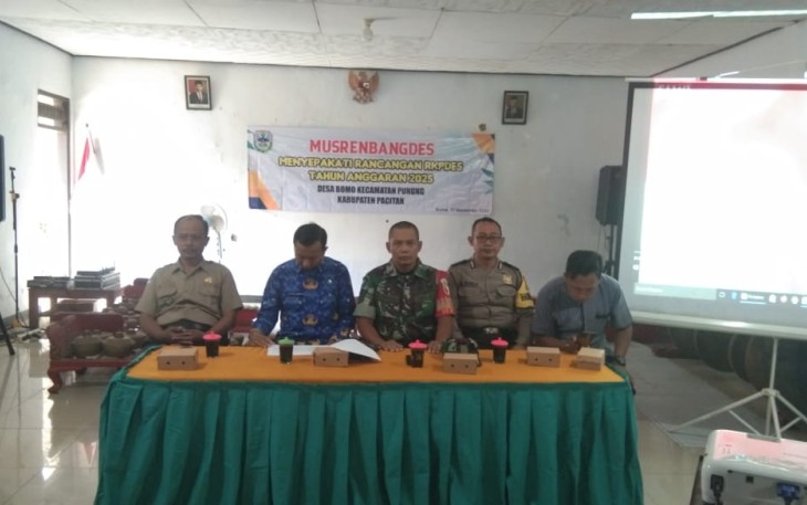 Babinsa Koramil 0801/10 Punung Hadiri Musrenbang Desa Binaan