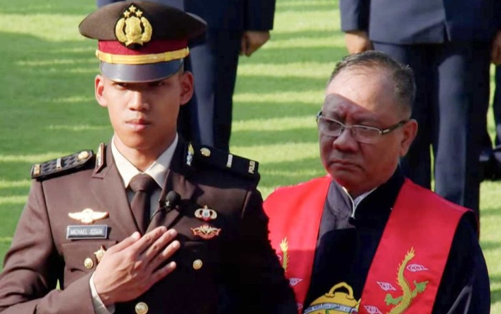 Michael Josua Perwira Remaja Polri Pertama dan Satu-satunya Penganut Konghucu yang dilantik Presiden Jokowi