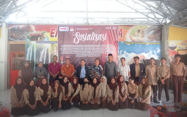KPU Provinsi Bengkulu Sosialisasikan Pemilihan Gubernur dan Walikota ke Pemilih Pemula