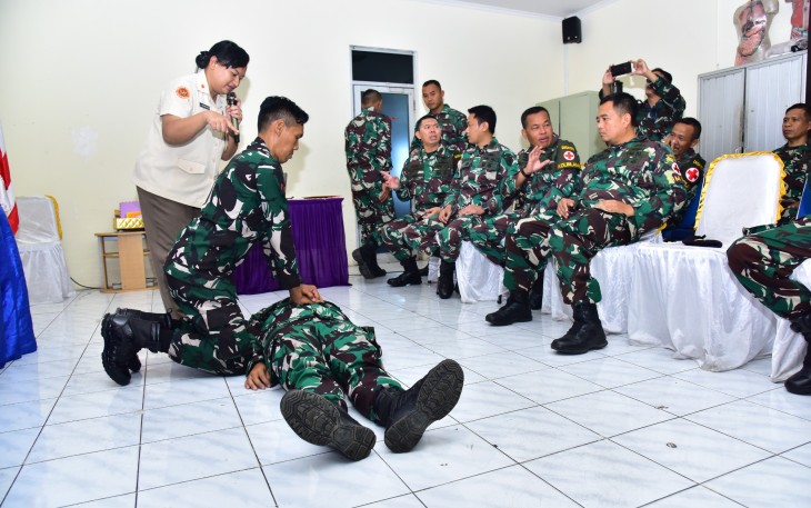 Diskes Kolinlamil Gelar Latfungkes Tingkat III Bersama Diskes Lantamal III