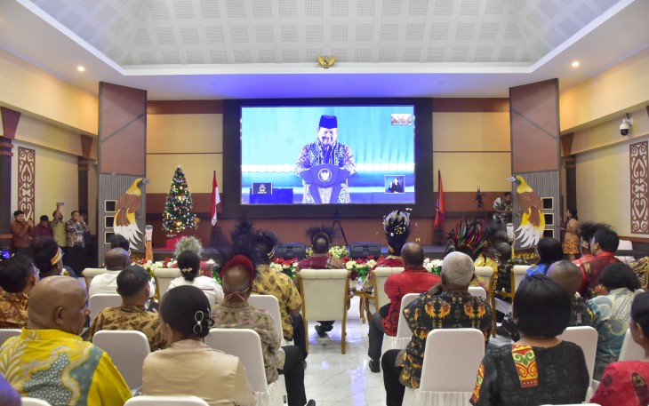 Kas Koarmada III Hadiri Perayaan Natal Nasional 2024 Secara Daring 