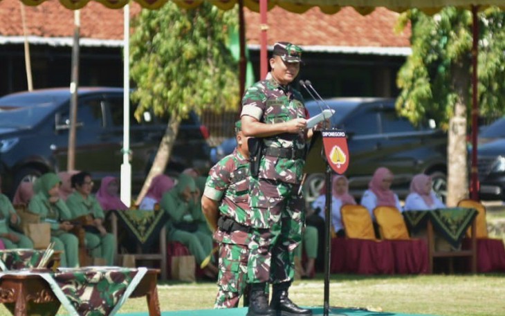 Dandim 0727 Karanganyar Tutup Kegiatan TMMD Sengkuyung Tahap I di Desa Kalijirak Tasikmadu 