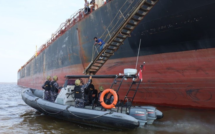 TNI AL Kembali Gagalkan Pencurian di Perairan Selat Malaka 