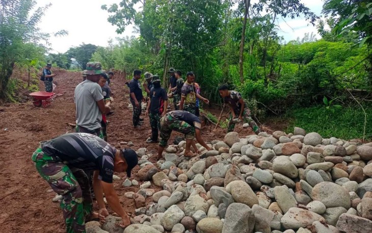Sasaran Fisik Utama TMMD-119 di Desa Panaikang Terus Dikebut