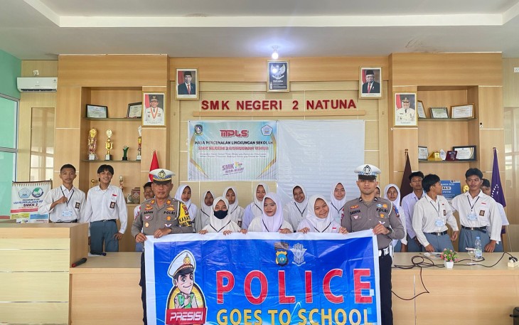 Kasat Lantas Polres Natuna Beri Pembekalan MPLS ke SMKN 2 Ranai