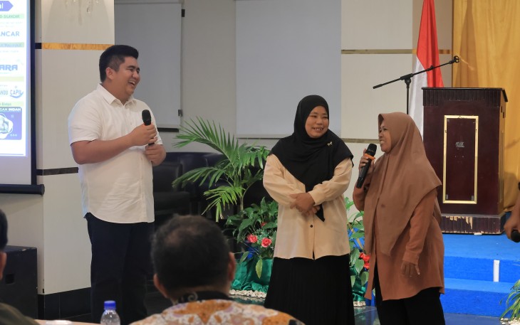 Bupati Bintan Roby Kurniawan secara langsung menutup Bimbingan Teknis (Bimtek) Penguatan Partisipasi Penggiat Desa dalam pembangunan pada pemberdayaan masyarakat Desa dan masuk Dalam Program Penguatan dan Pembangunan Pemerintah Desa (DP3PD) Komponen 2A tahun 2024 Kelas 7