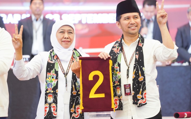 Khofifah-Emil Dapat Nomor Urut 2