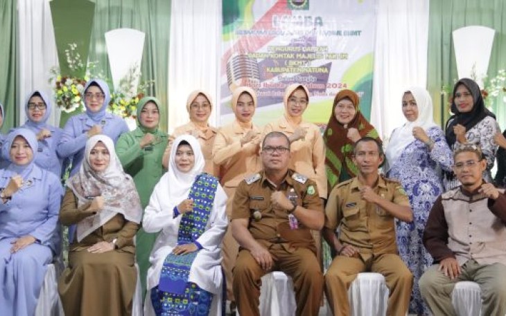 Badan Kontak Majelis Taklim (BKMT) Kabupaten Natuna, menggelar lomba Mars BKMT di tingkat Kabupaten