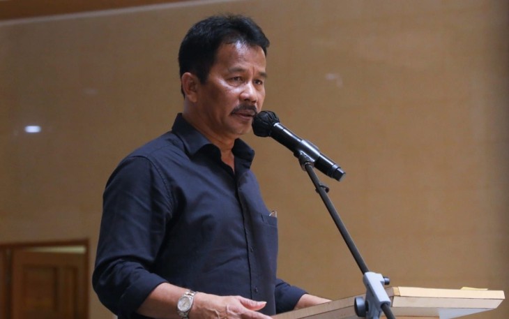 Kepala BP Batam sekaligus Wali Kota Batam, Muhammad Rudi   saat menghadiri Musyawarah Perencanaan Pembangunan (Musrenbang) Tingkat Kecamatan Sei Beduk, Minggu (4/2/2024).