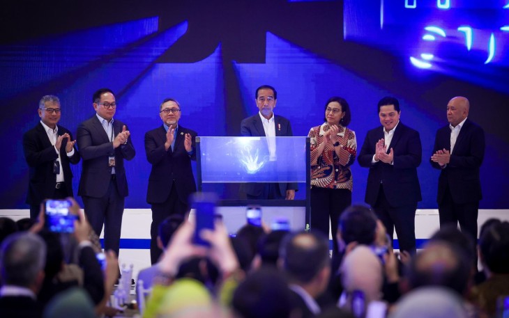 BRI Microfinance Outlook 2024 bertajuk ‘Enhancing Financial Inclusion Through Regulatory Measures and Digital Transformation Strategies’ yang diselenggarakan oleh PT Bank Rakyat Indonesia (Persero) Tbk di Ballroom Menara BRILiaN, Jakarta, Kamis (7/3/2024).