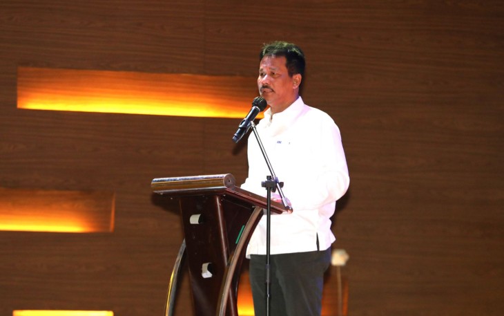Kepala BP Batam Muhammad Rudi membuka acara sosialisasi Peraturan Menteri Perdagangan (Permendag) Nomor 23 dan  36 Tahun 2023 Tentang Kebijakan dan Pengaturan Ekspor Impor di KPBPB Batam, pada Selasa (27/2/2024)