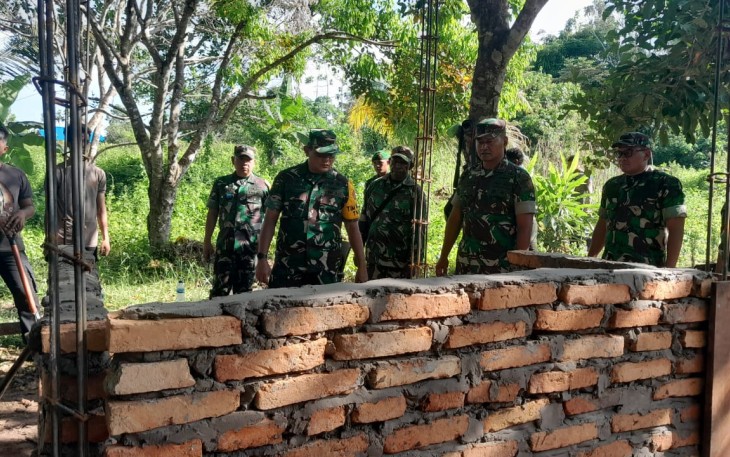 Kunjungan Kerja Aslog Kasad di TMMD Ke-122 Kodim 1704/Mappi