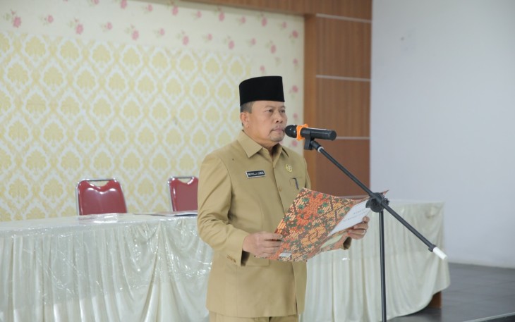 Asisten Administrasi Umum Lantik Kepala UPTD SMP, SD, TK Negeri dan Kepala SPNF SKB di Lingkungan Dinas Pendidikan Kabupaten Asahan