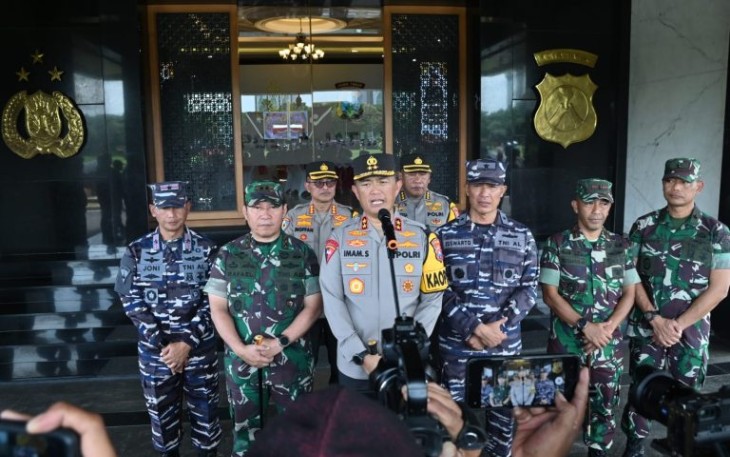 Pangdam Brawijaya seusai Hadiri Apel Bulan Bakti TNI-Polri di Mapolda Jatim