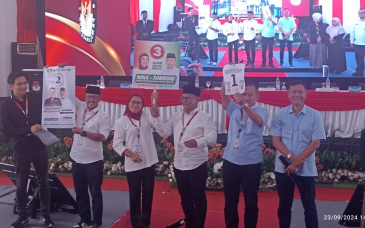 Penetapan Nomor Urut Pasangan Calon Bupati dan Wakil Bupati Indramayu 2024