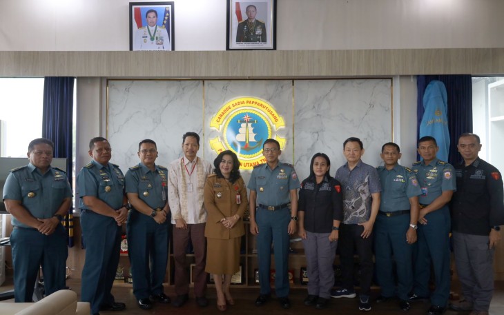 Danlantamal VI saat Terima Audiensi Panitia Oikumene Kristiani SE Sulsel TNI-Polri dan Pemerintahan