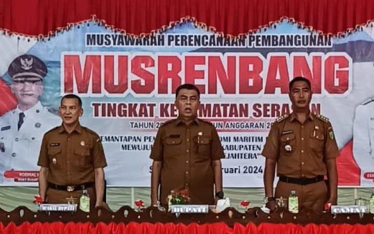 Musrenbang dilakukan di Gedung serbaguna Kecamatan Serasan