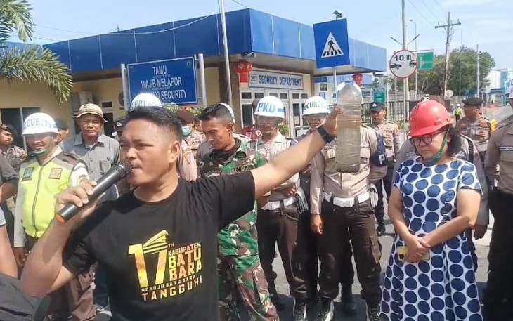 AMT Kuala Tanjung saat Kembali Demo Tuntut Janji PT MNA