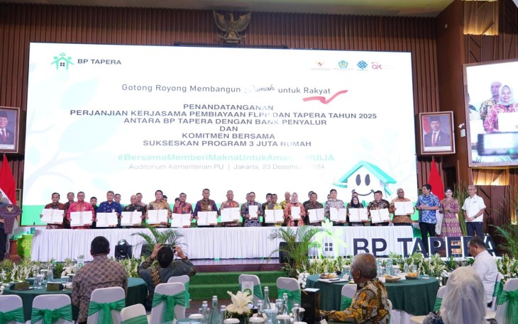 Bank Jatim saat MoU Program KPR Sejahtera FLPP dan Pembiayaan Tapera 2025 
