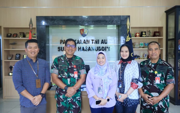 Lanud Sultan Hasanuddin Terima Bantuan CSR  BRI Untuk Pembuatan Jogging Track