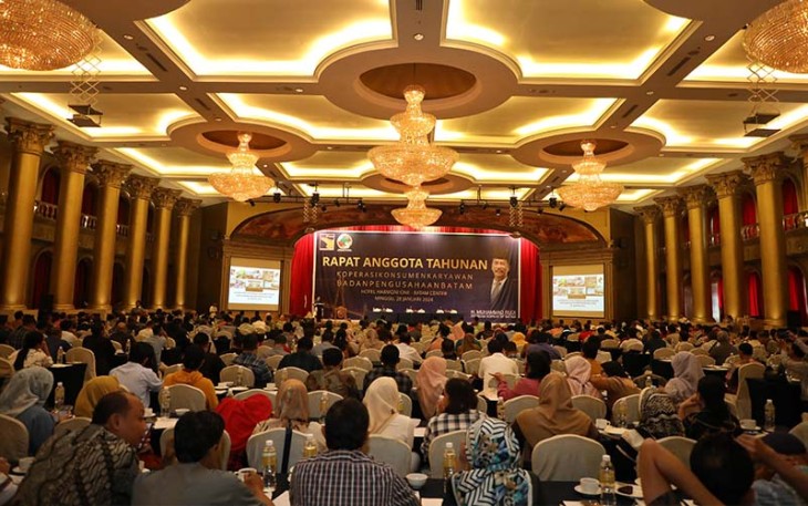 Rapat Anggota Tahunan BP Batam, Minggu (28/1/2024) di Ballroom Harmoni One Hotel Batam.
