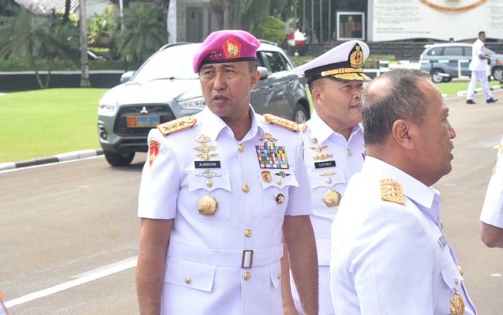 Dankodiklatal Letjen TNI Marinir Nur Alamsyah saat menghadiri Upacara Pembukaan Pendidikan Reguler (Dikreg) Sekolah Staf dan Komando TNI Angkatan Laut (Seskoal) Angkatan ke-62 TA. 2024