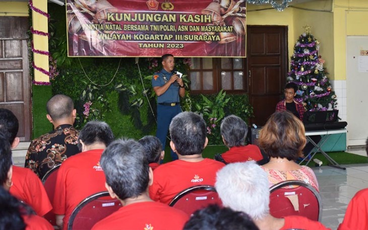 Dankodikmar Pimpin Perayaan Natal dan Baksos TNI-Polri Wilayah Surabaya 