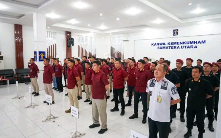 Agung Krisna Pimpin Apel Pelepasan Jajaran Keimigrasian Fokus Pengawasan dan Penindakan Pelanggaran Keimigrasian oleh WNA