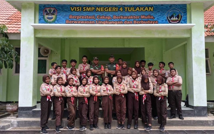 Materi Wasbang Pelajar di Wilayah Desa Binaan 