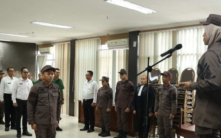 Apel Siaga Pemilu 2024 Kejari Cilegon, Senin (5/2)