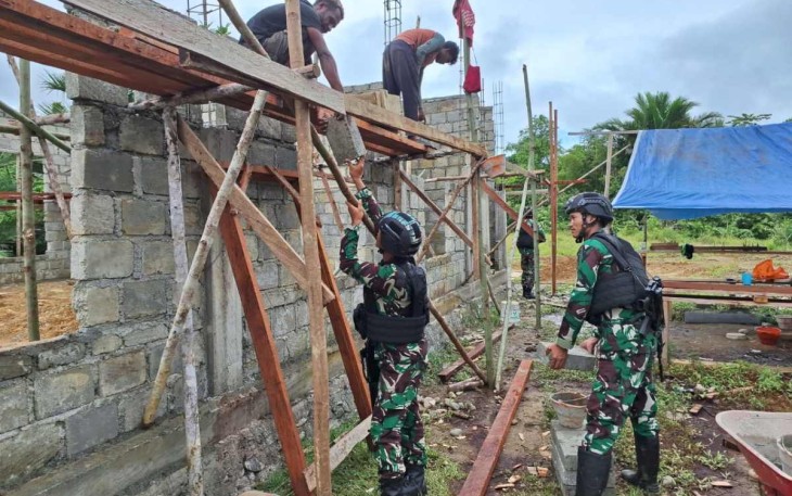 Bantu warga bangun sarana ibadah dj perbatasan 