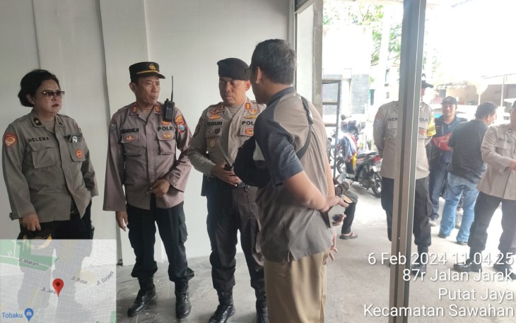 Polrestabes Surabaya Lakukan Assesment Keamanan Logistik Pemilu, Selasa (6/2)