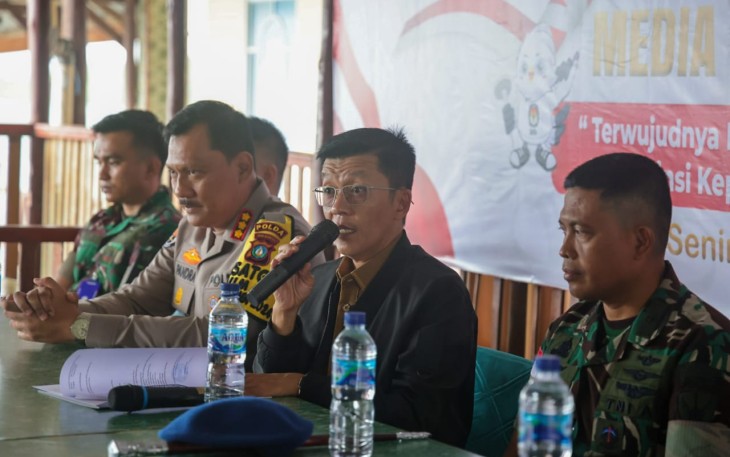 Kepala Dinas Kominfo Prov Kepri Hasan saat memberikan sambutan