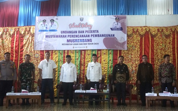 Ketua DPRD Pasbar dan Anggota Hadiri Musrenbang Kecamatan Luhak Nan Duo Tahun 2024 Untuk RKPD Tahun 2025