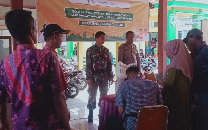 Pendampingan bantuan beras pemerintah di wilayah desa binaan 