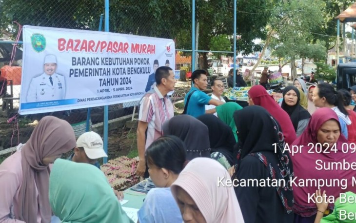 Pemkot Bengkulu Gelar Pasar Murah/MC