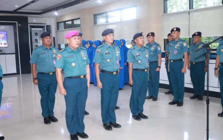 Kenaikan pangkat prajurit Koarmada III Sorong, Senin (1/4)