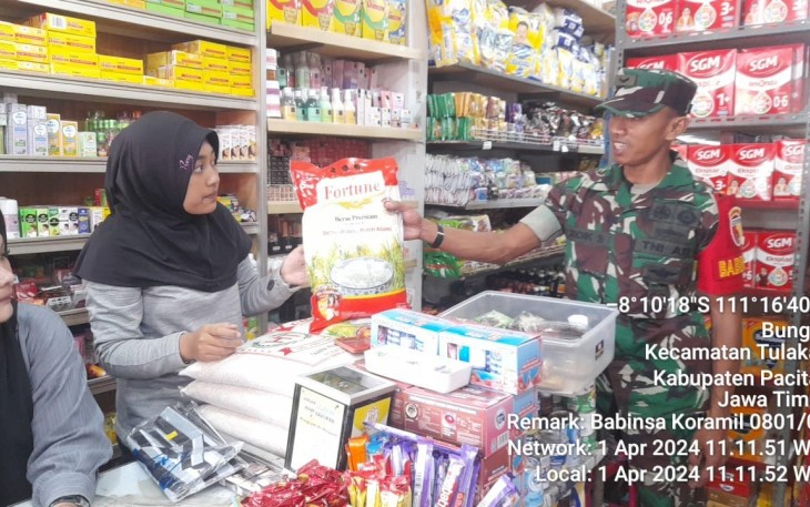 Pantau harga kebutuhan pokok masyarakat binaan