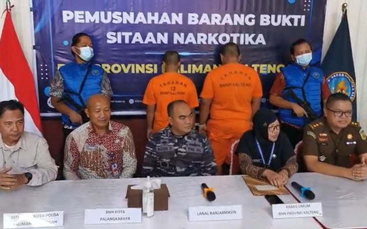 Pemusnahan barang bukti narkoba 